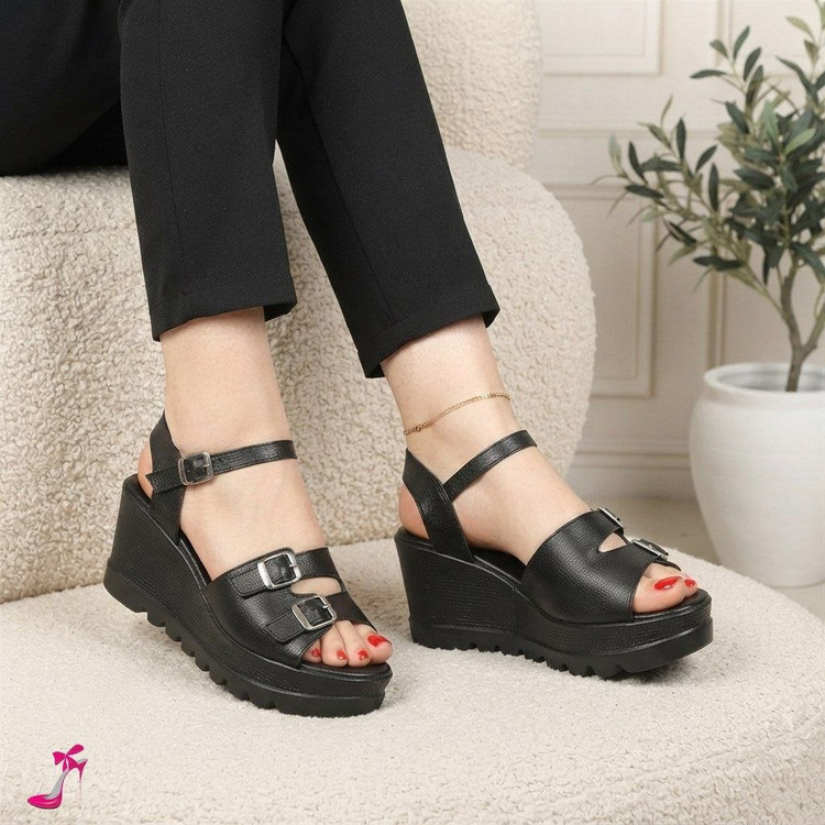 صندل طبی بندی لژدار زیره پیو دارای پد خارپاشنه رویه چرم صنعتی قالب ارسال رایگان کار یک سایز کوچیک نوع کفی چزم صنعتی سایز 36تا 41