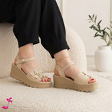 صندل طبی بندی لژدار زیره پیو دارای پد خارپاشنه رویه چرم صنعتی قالب ارسال رایگان کار یک سایز کوچیک نوع کفی چزم صنعتی سایز 36تا 41